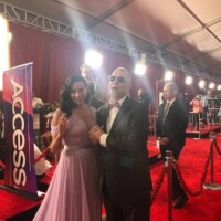 Bob on the Red Carpet at the Ant-Man and the Wasp World Premiere with The Ghost herself--Hannah John-Kamen.