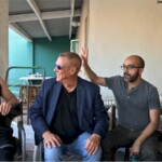 Bob with Sam Heughan and Dinesh